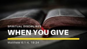 sermon- When You Give